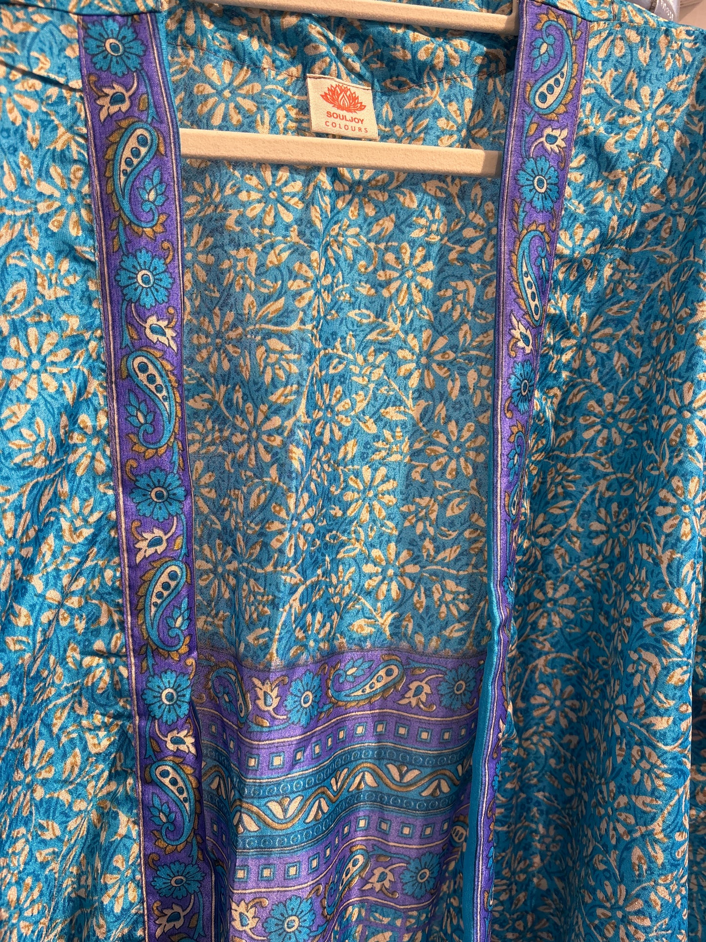 Zijden kimono halflang