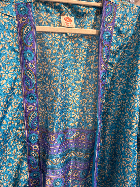 Zijden kimono halflang