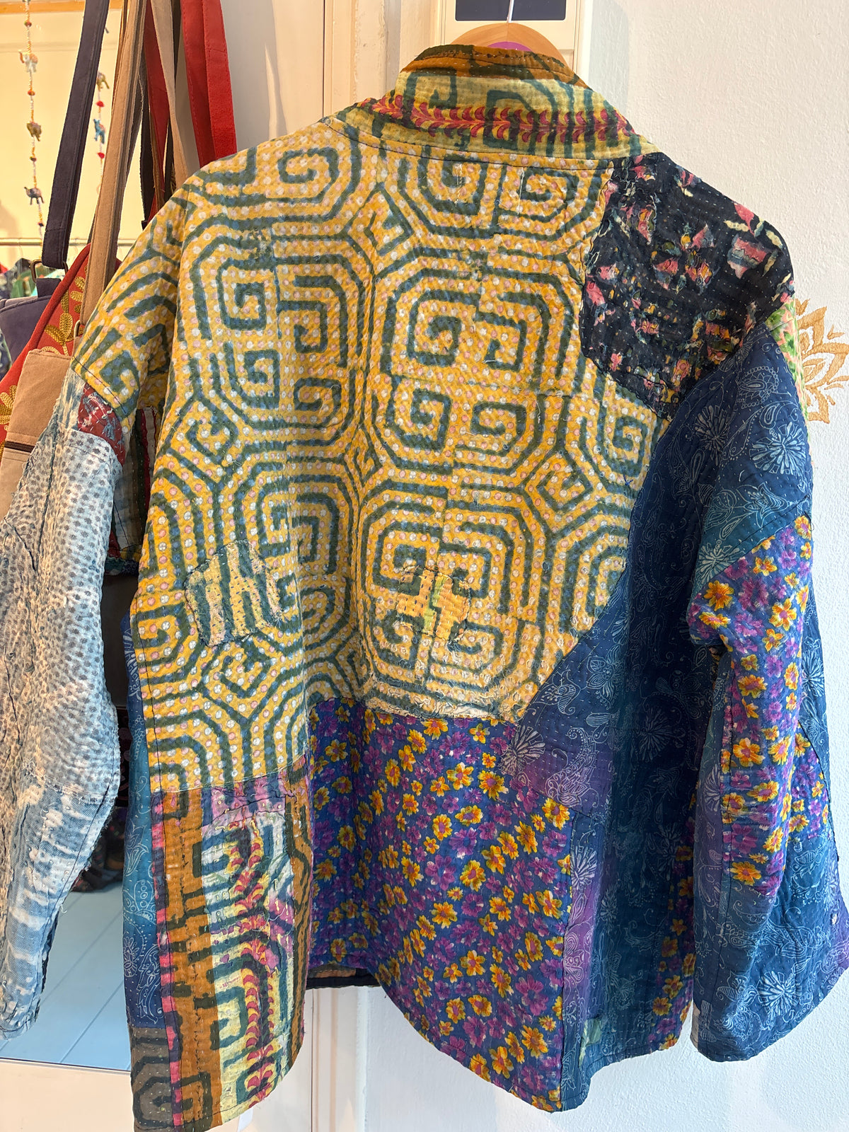 Kantha Blockprint jas-2 kanten