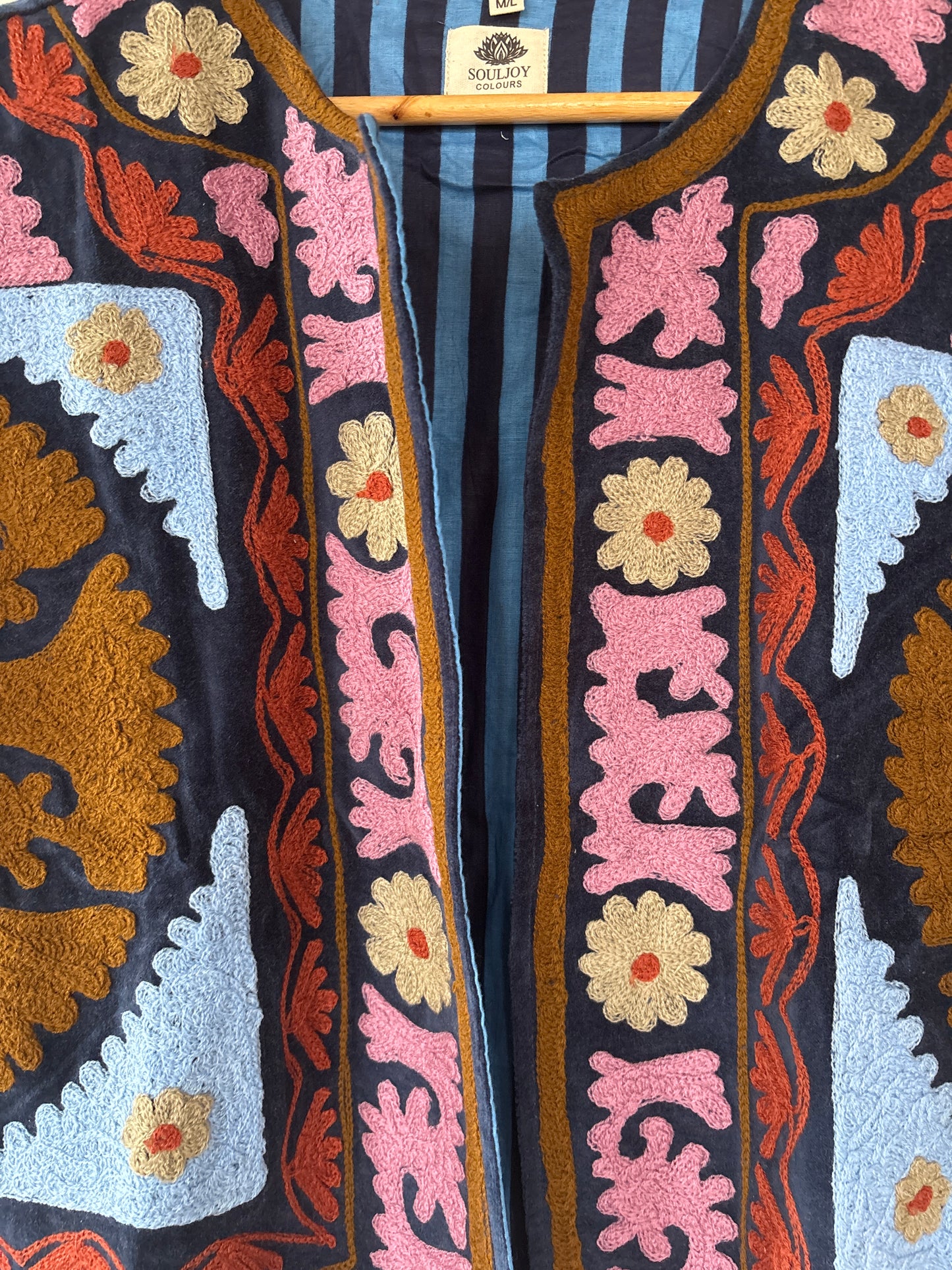 Fluweel gilet -L
