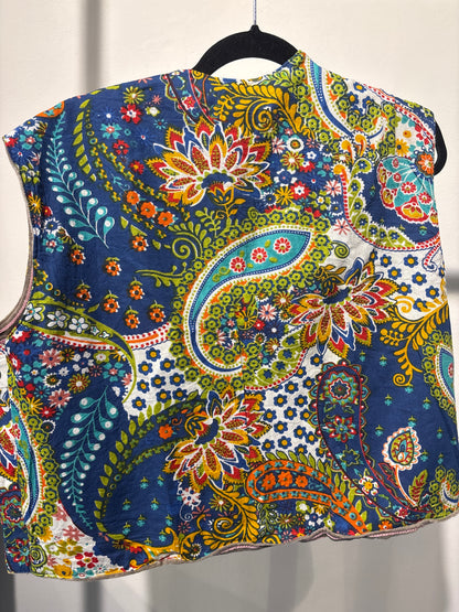 Gilet fluweel suzani-ruim