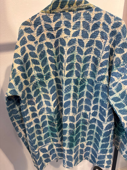 Kantha Blockprint jas -2 kanten