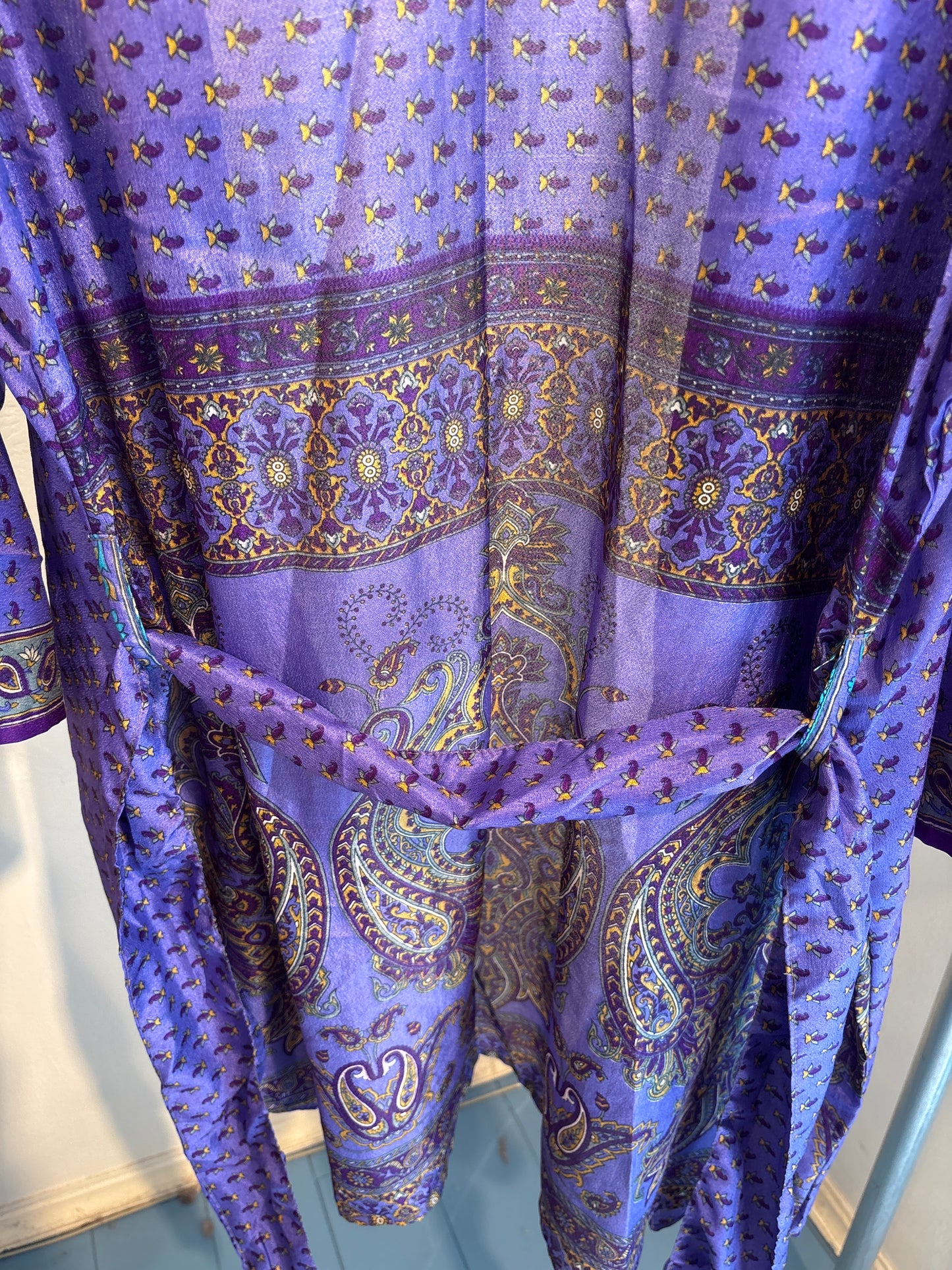 Zijden kimono halflang