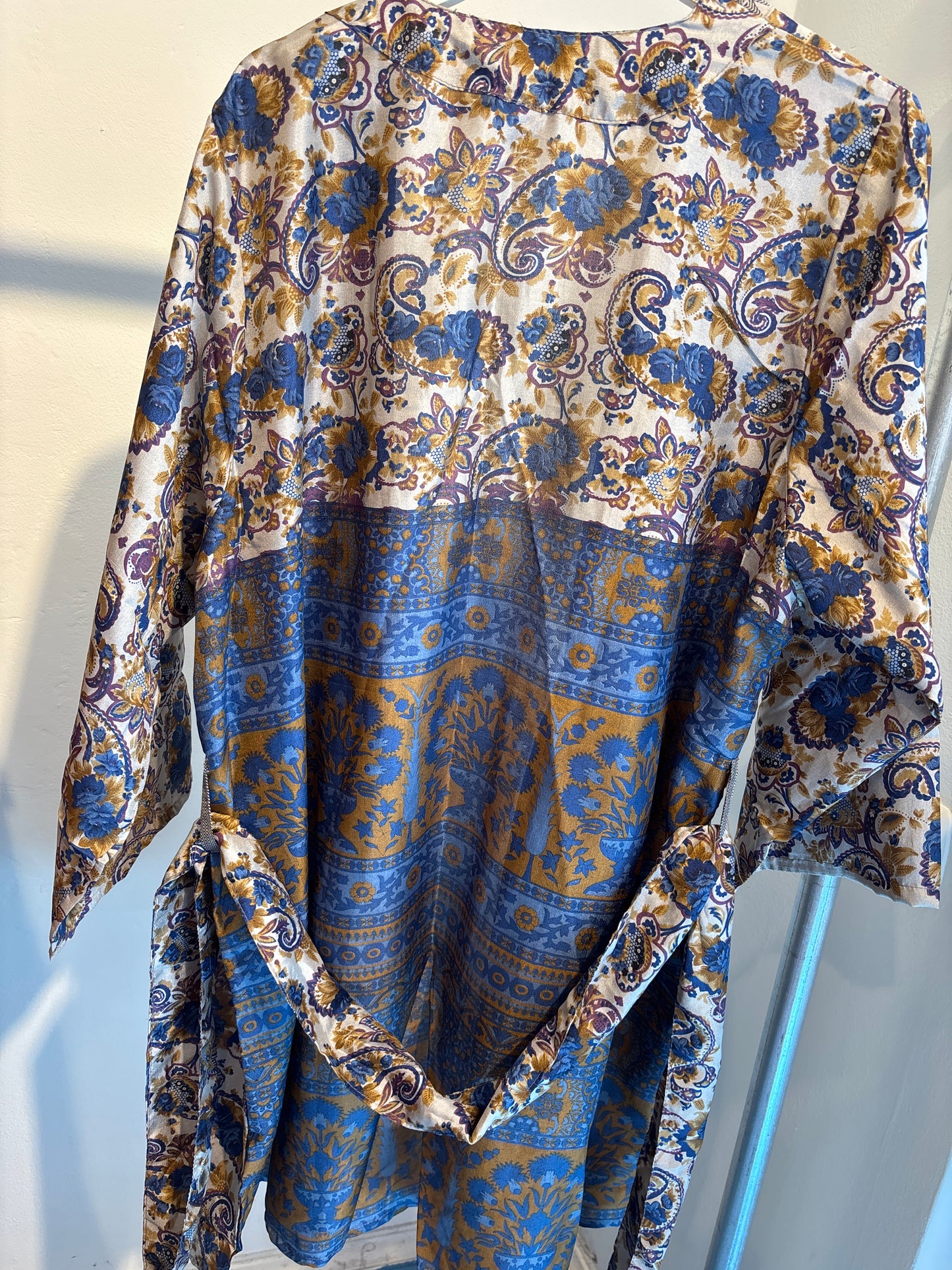 Zijden kimono halflang