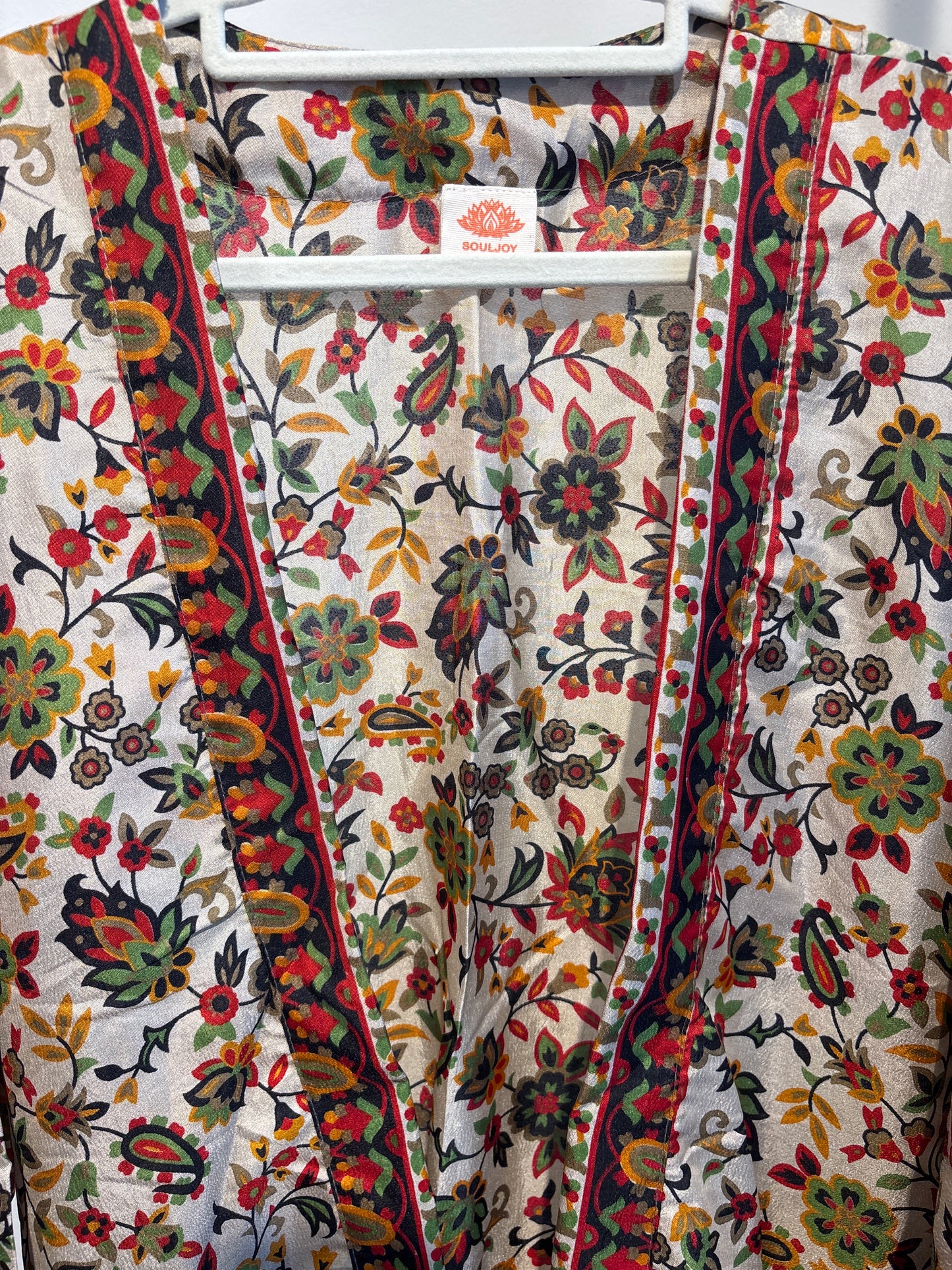 Zijden kimono halflang