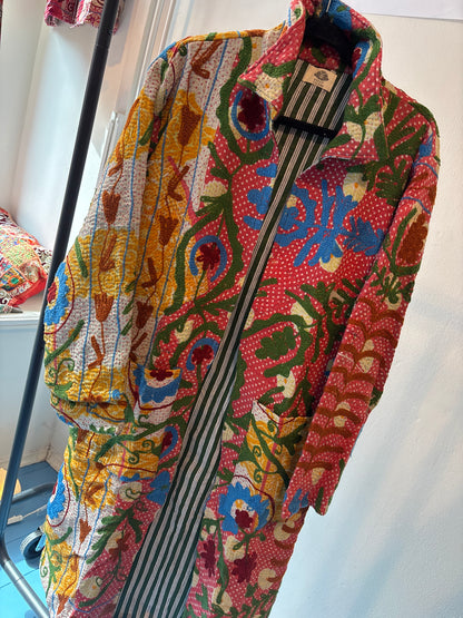 Lange katoenen Kantha