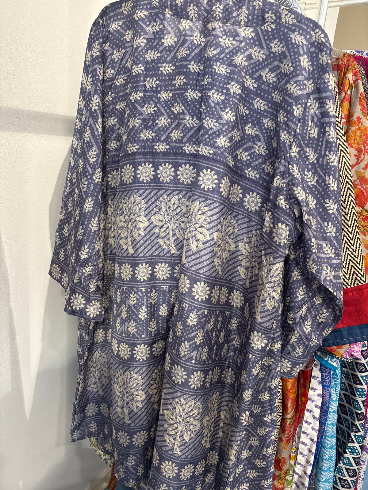 Zijden kimono halflang