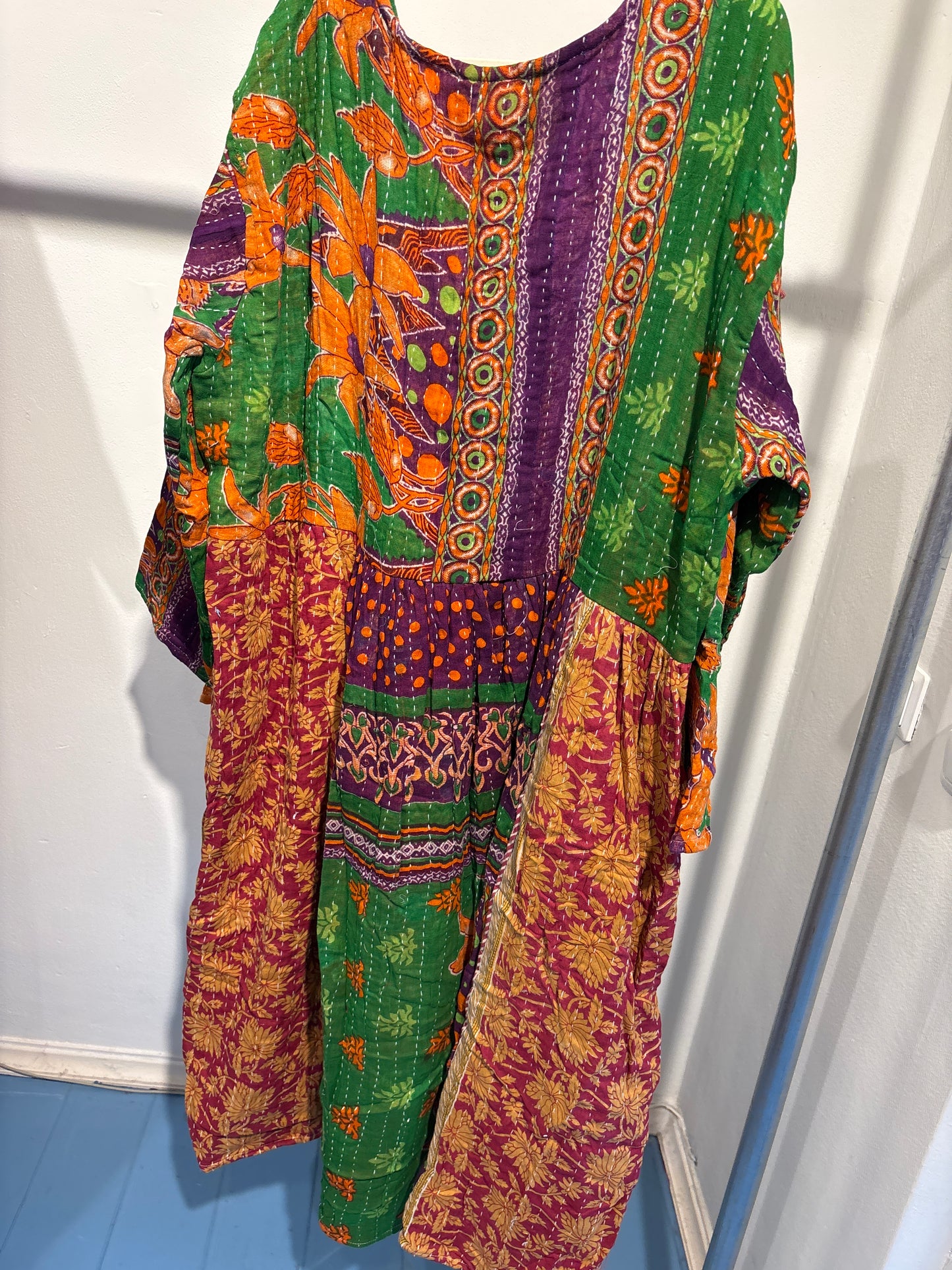 Kantha jurk lang- groot