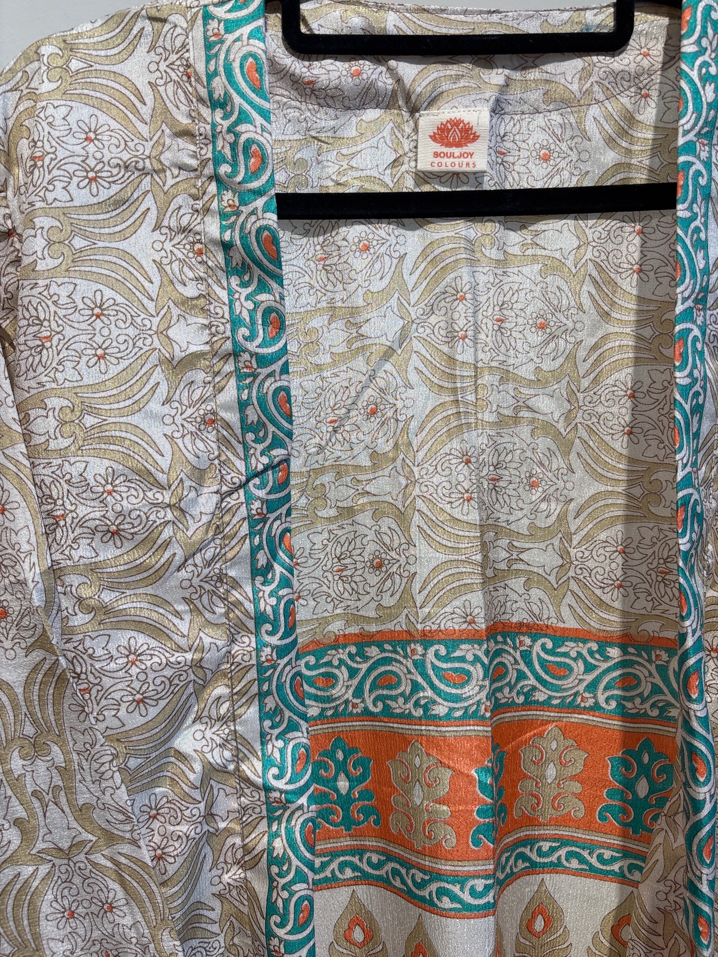 Zijden kimono halflang