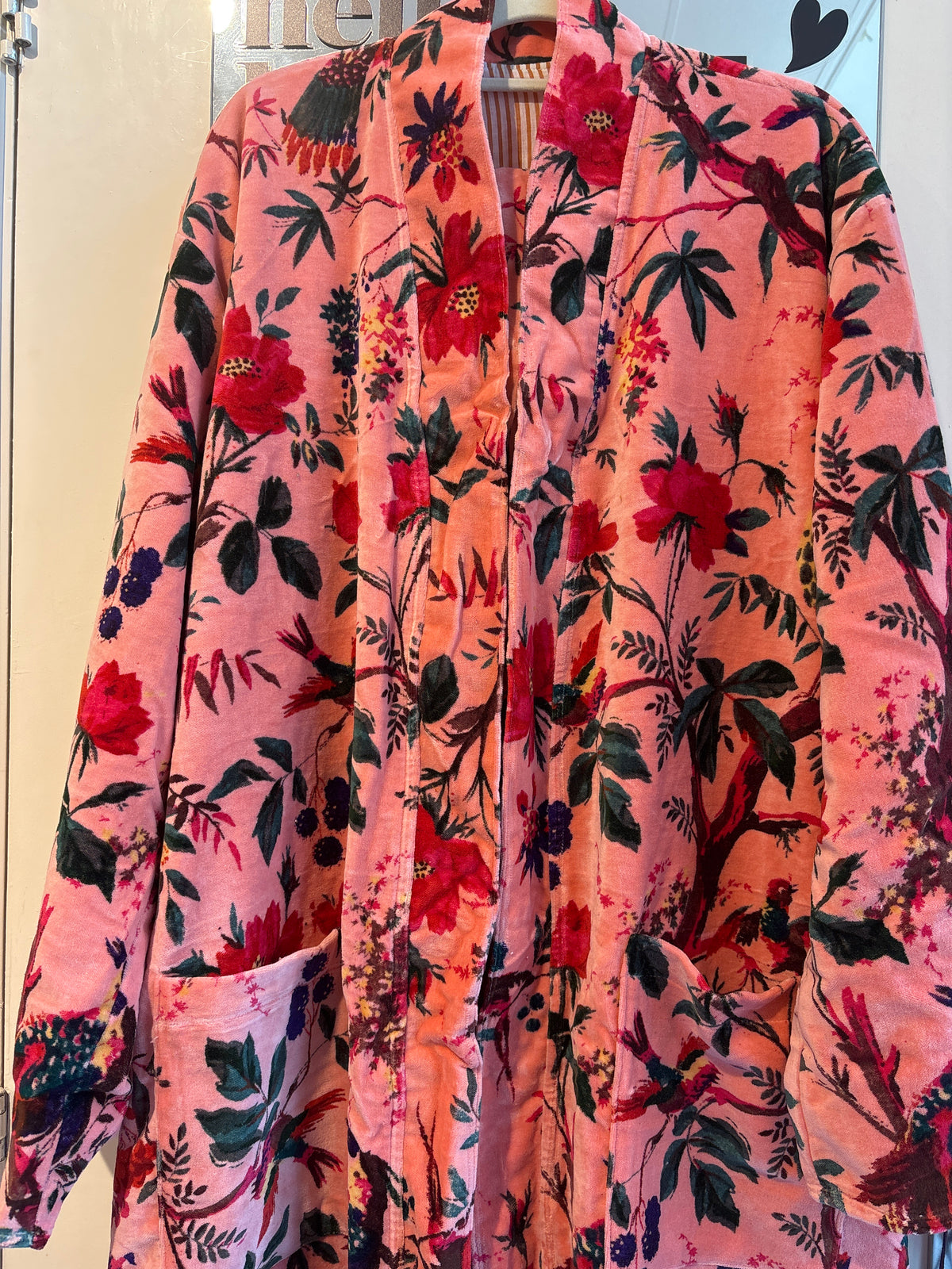 Fluwelen kimono- groot
