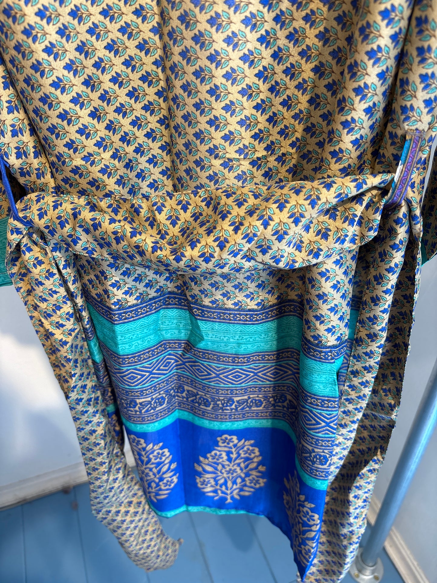 Zijden kimono halflang