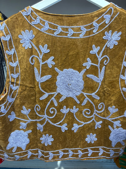 Gilet fluweel suzani-ruim