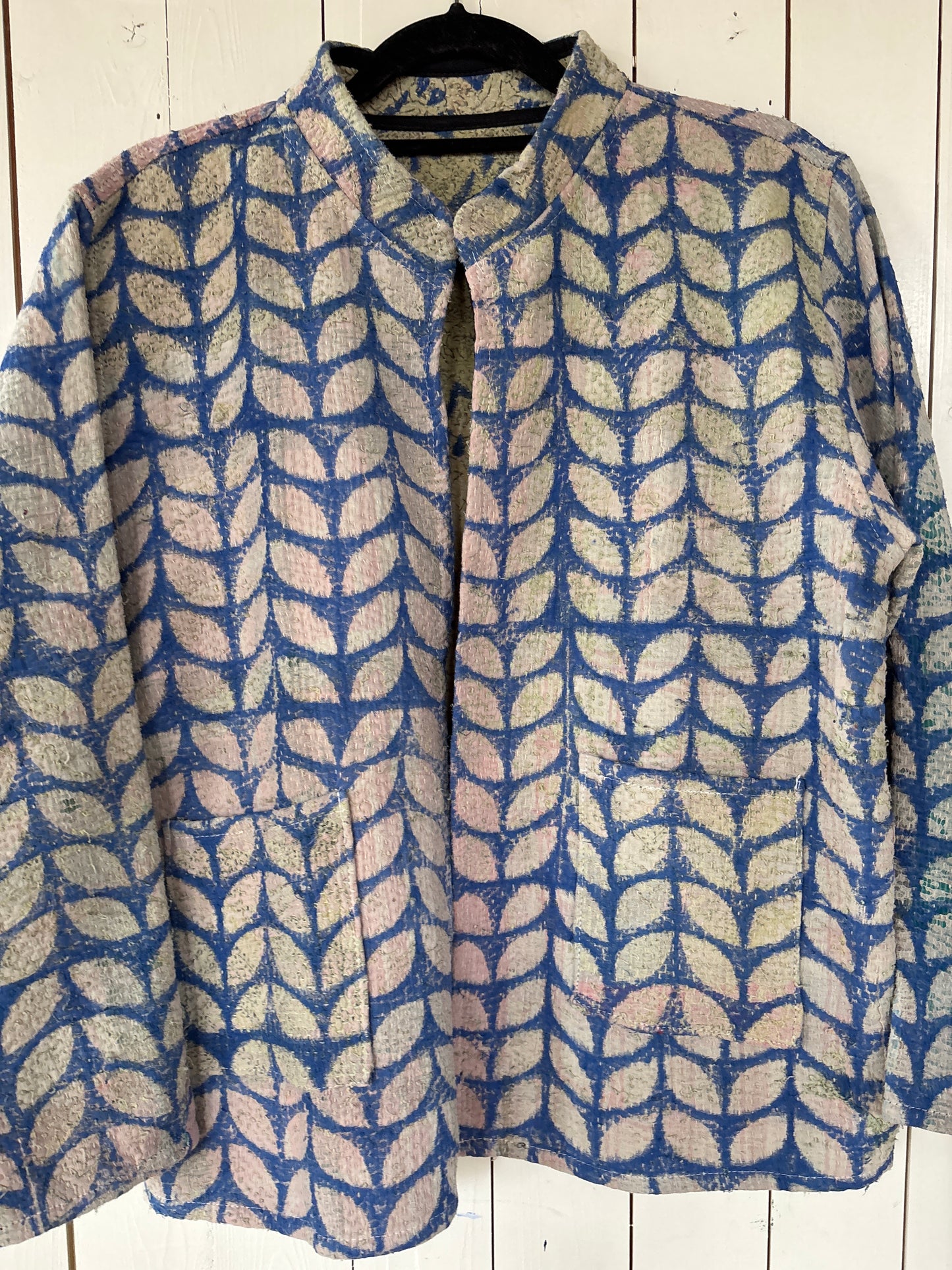 Kantha Blockprint jas - 2 kanten