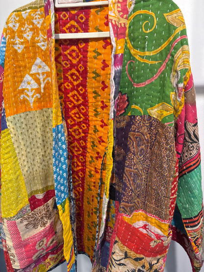 Kimono jasje Kantha quilt