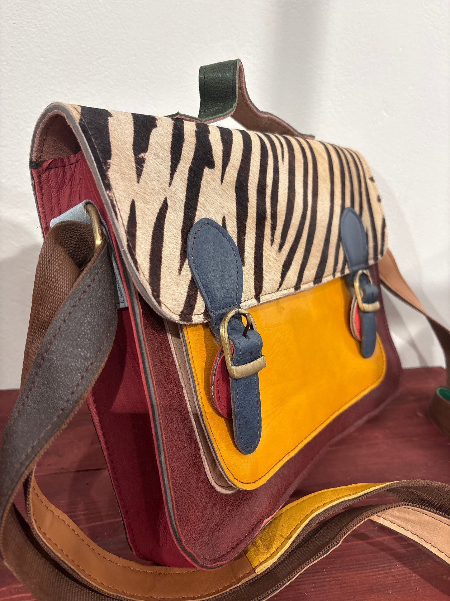 Tas van recycled leer
