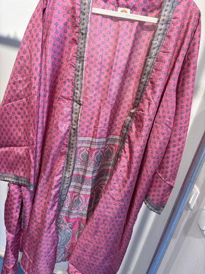Zijden kimono halflang