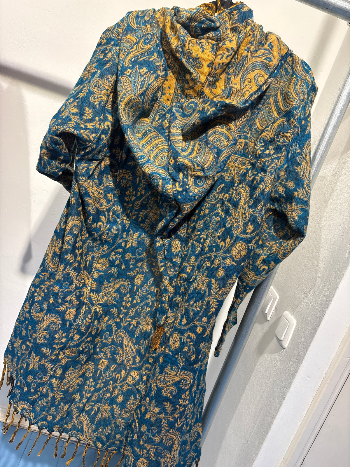 Paisley aqua Vest lang
