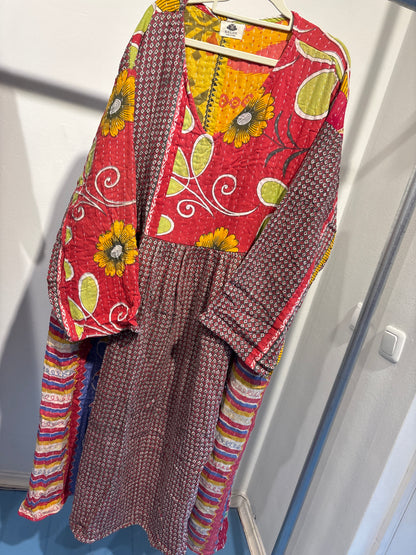 Kantha jurk lang- groot