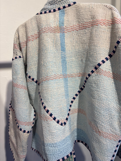 Kantha jas kort- 2 kanten