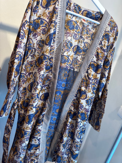 Zijden kimono halflang
