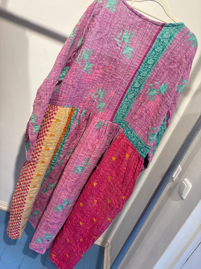 Kantha jurk lang- groot