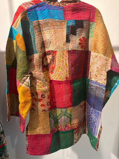 Zijden Kantha kimono jas