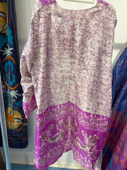 Zijden kimono halflang
