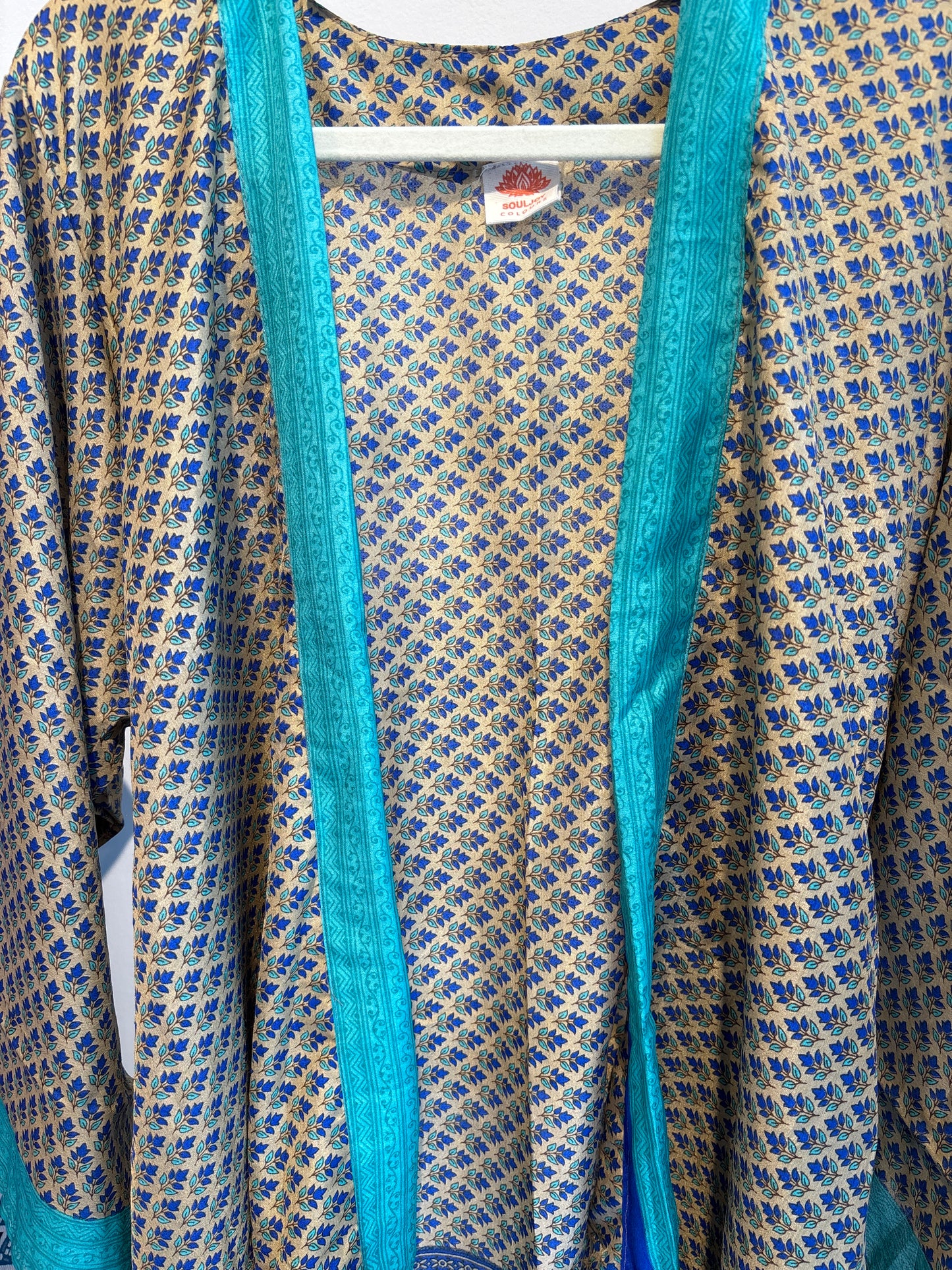 Zijden kimono halflang