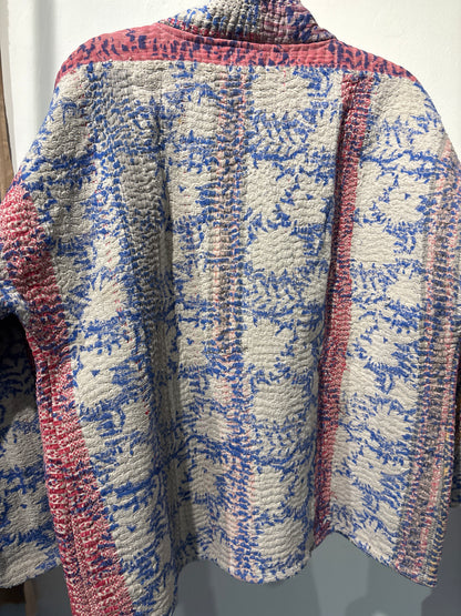 Kantha Blockprint jas-2 kanten