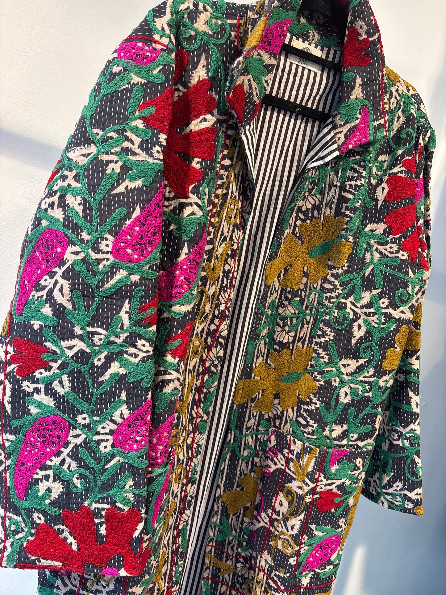 Lange katoenen Kantha