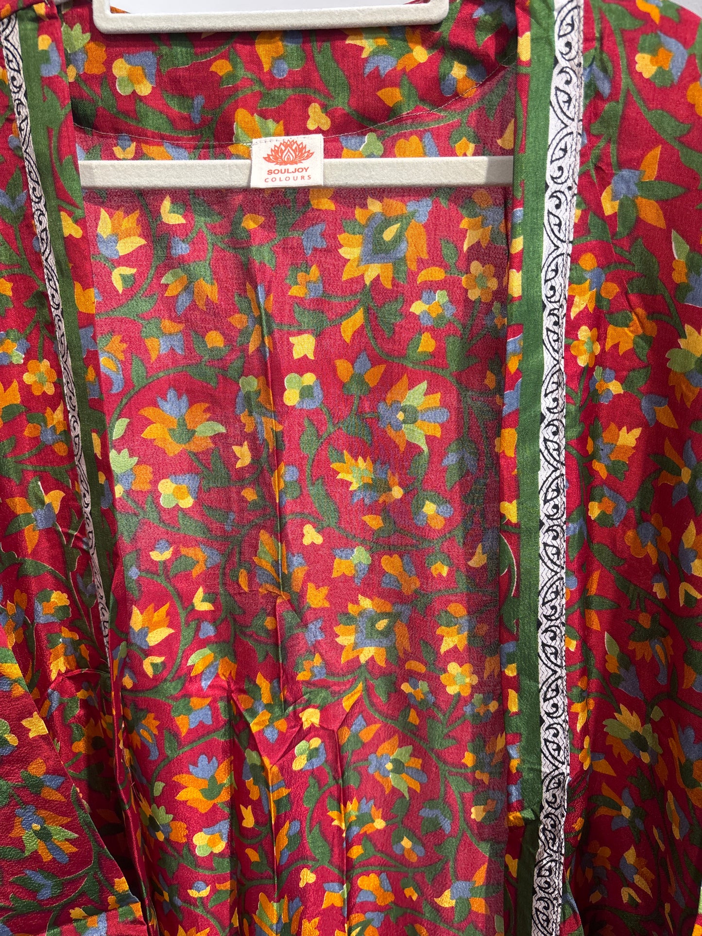 Recycled silk kimono lang
