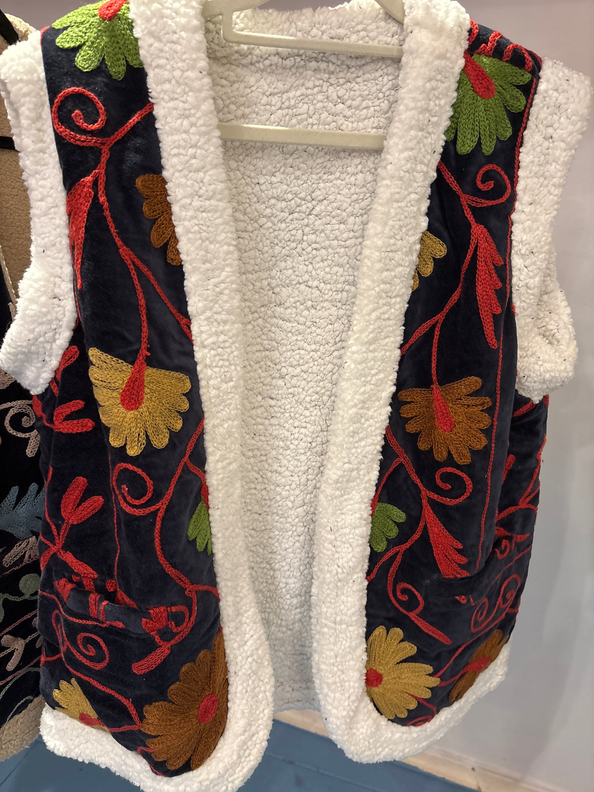 Gilet fluweel gevoerd
