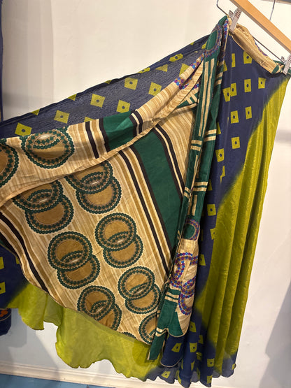 Rok wikkel recycled sari