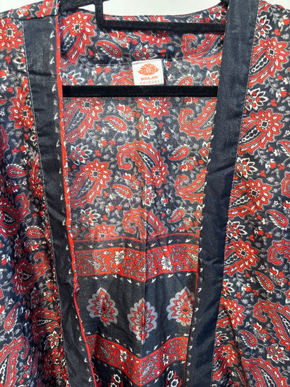 Zijden kimono halflang