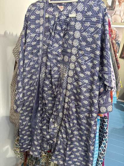 Zijden kimono halflang