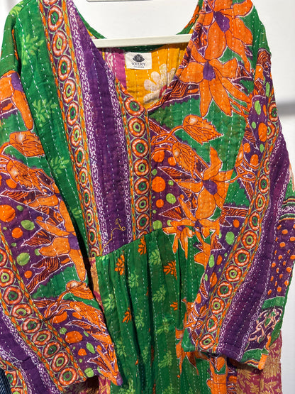Kantha jurk lang- groot