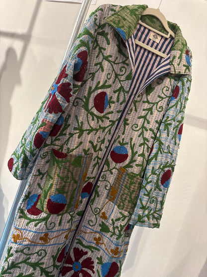 Lange katoenen Kantha