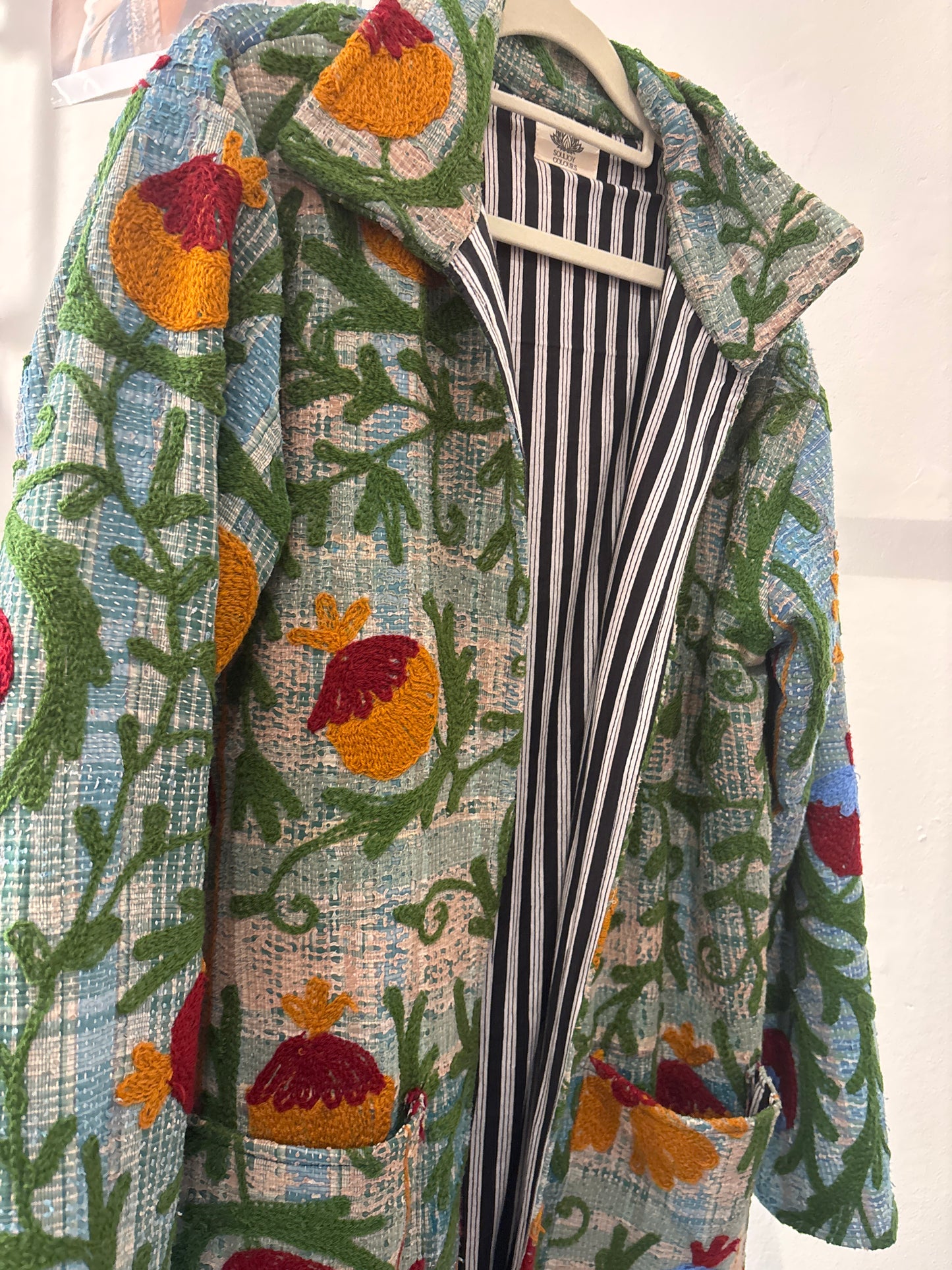 Lange katoenen Kantha