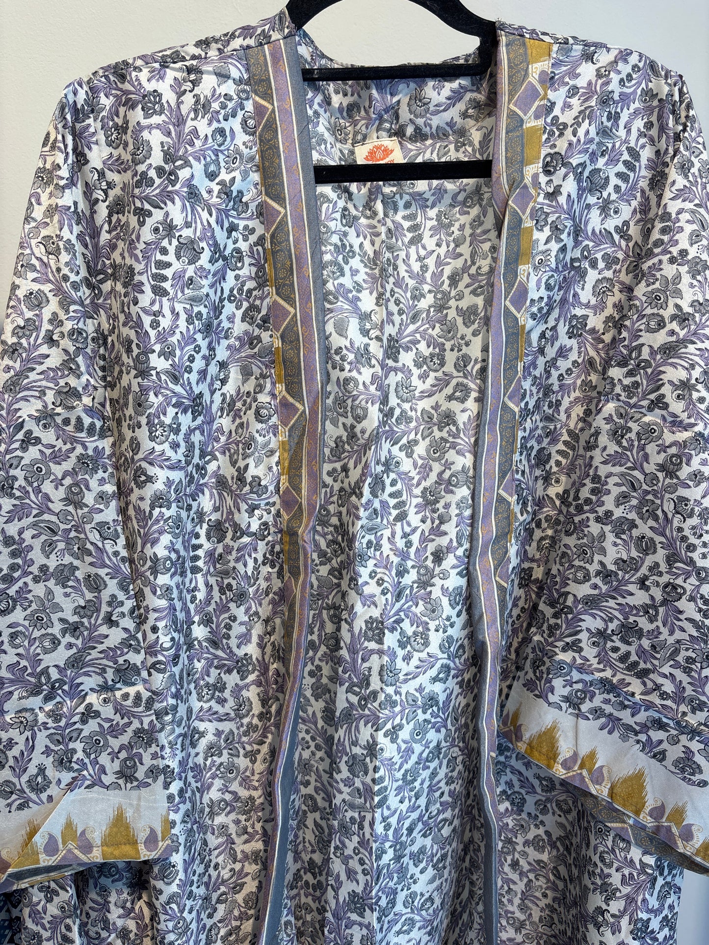 Zijden kimono halflang