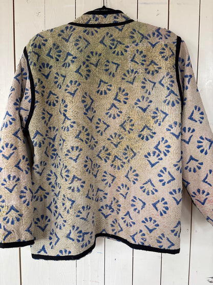 Kantha Blockprint jas - 2 kanten