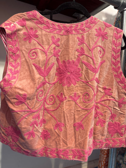 Gilet fluweel suzani-ruim