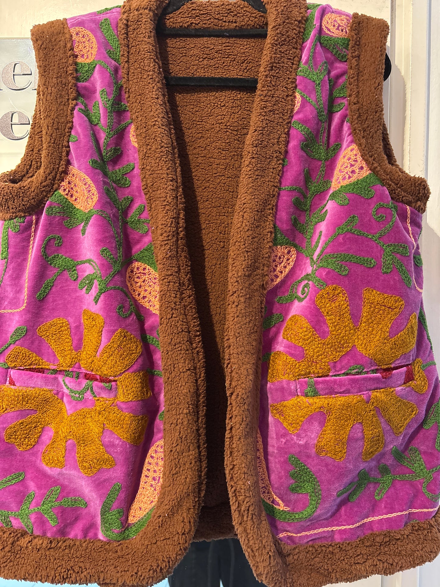 Gilet fluweel gevoerd