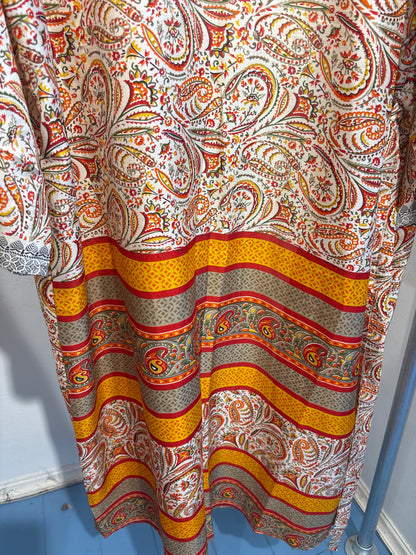 Recycled silk kimono lang