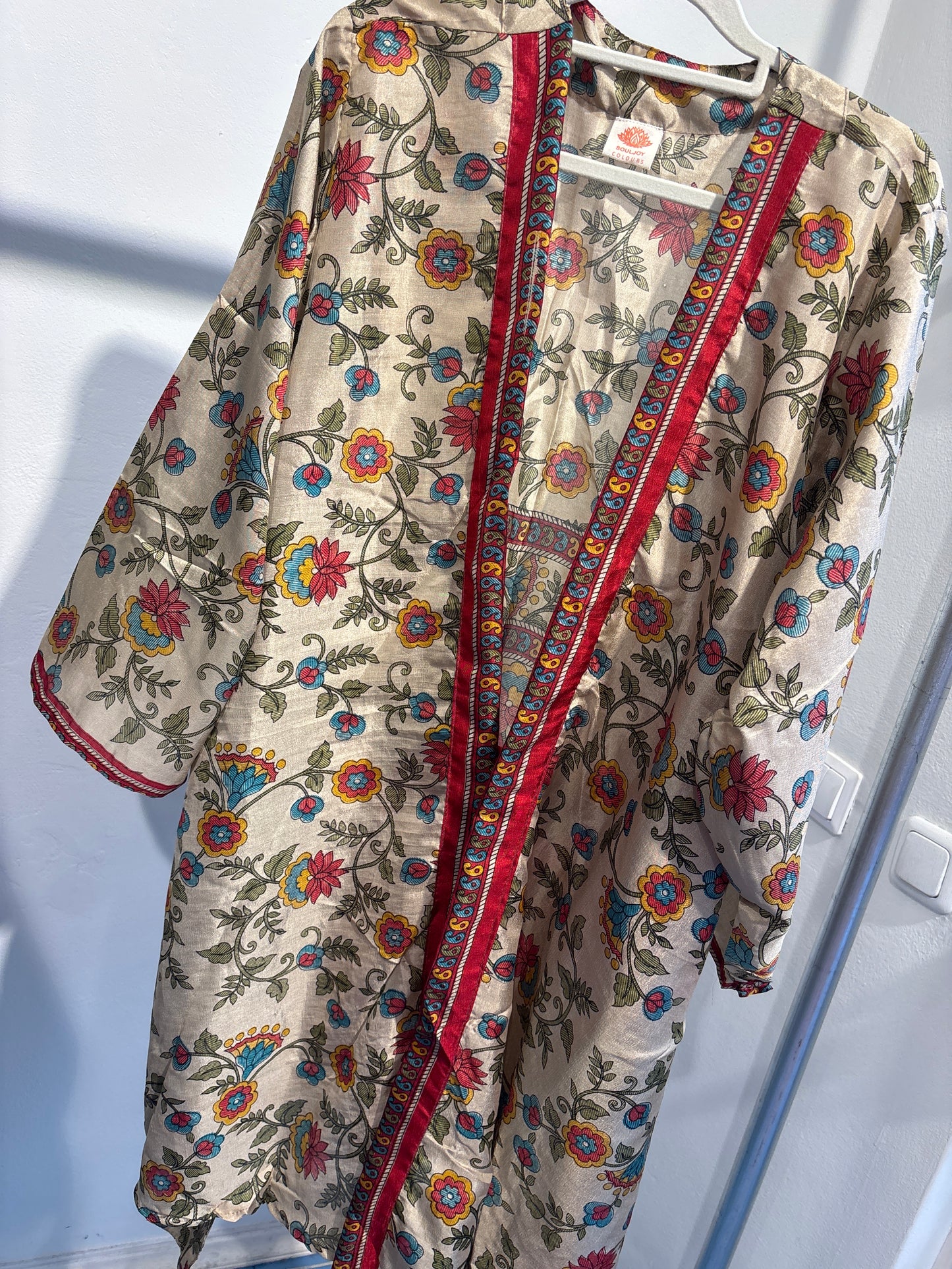 Zijden kimono halflang