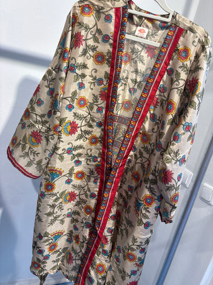 Zijden kimono halflang