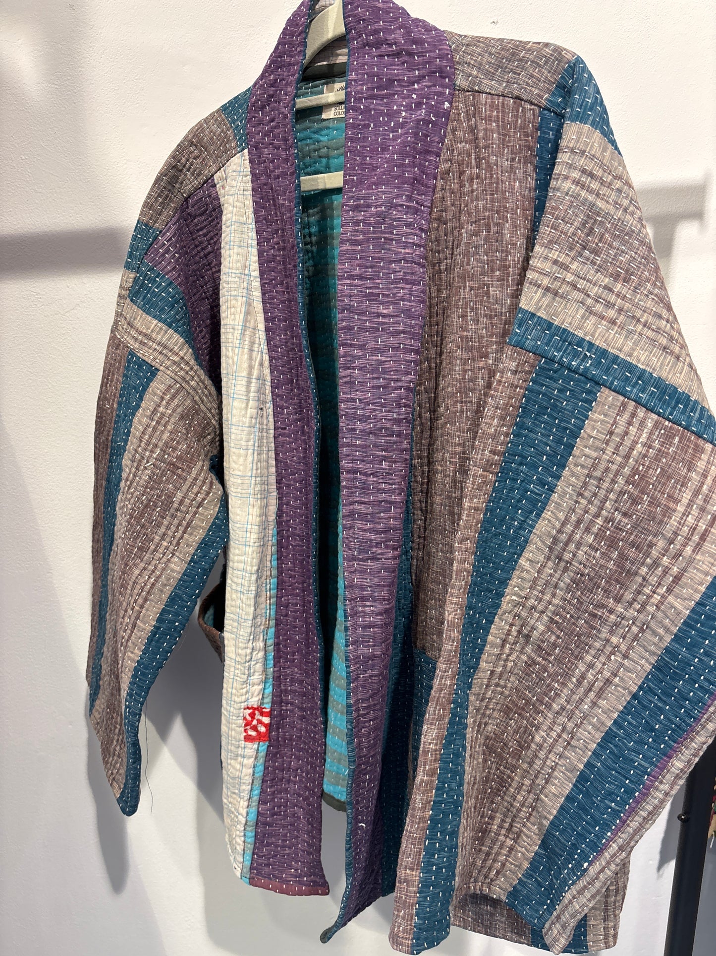 Kantha Blockprint jas-2 kanten