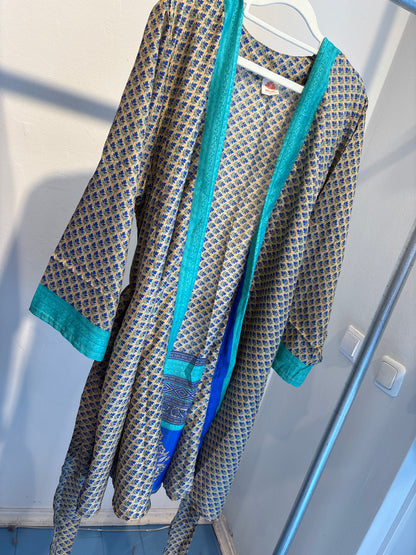 Zijden kimono halflang