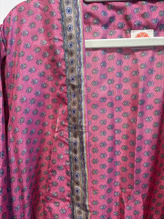 Zijden kimono halflang