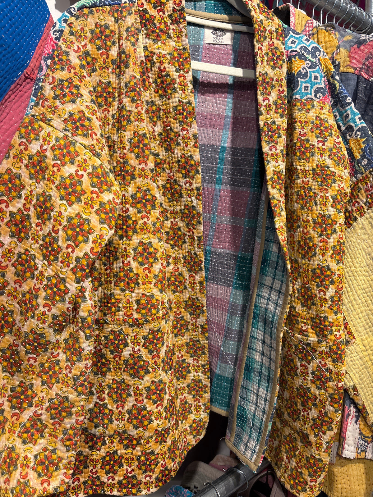 Kantha Blockprint jas-2 kanten