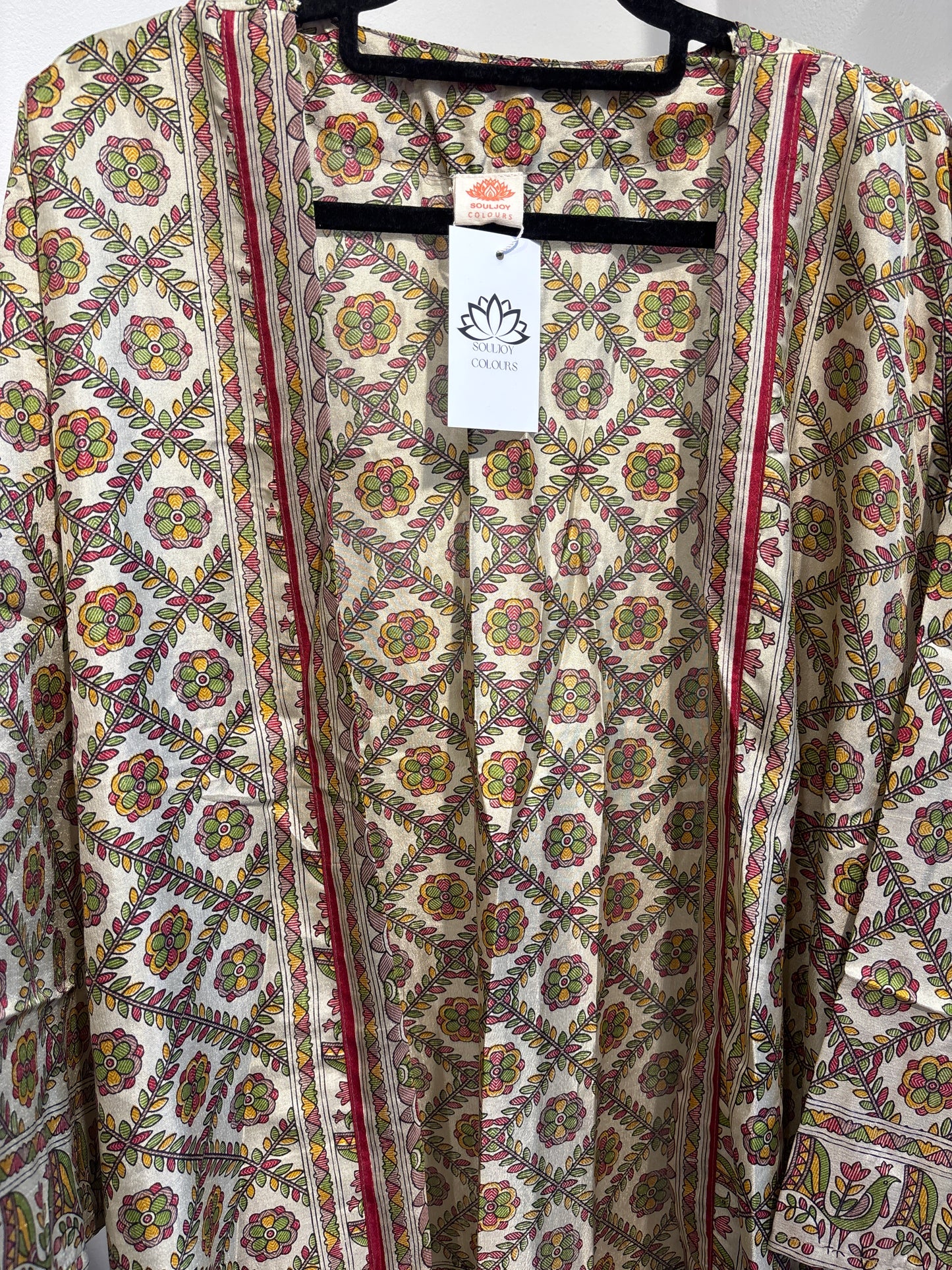 Recycled silk kimono lang